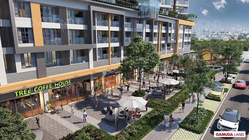 Shophouse mặt tiền Đại lộ Gamuda